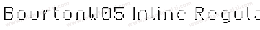 BourtonW05 Inline Regular字体转换